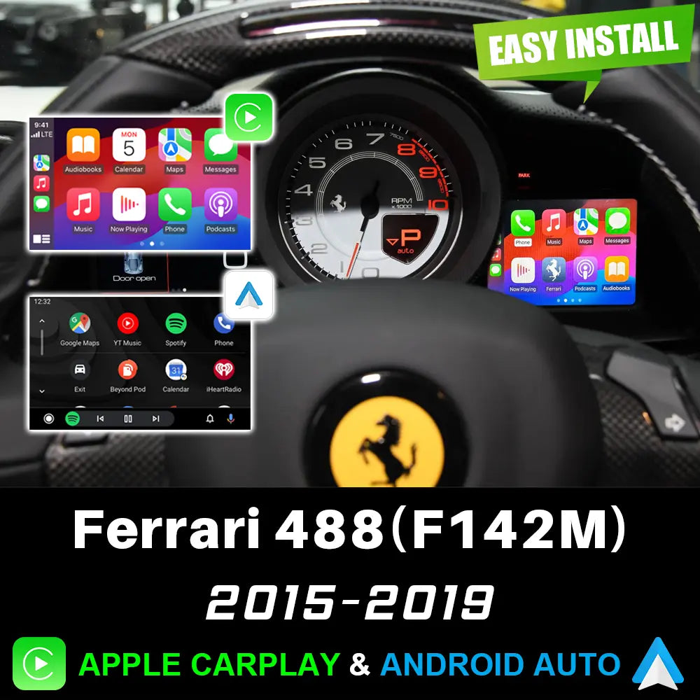Ferrari 488 F142M carplay upgrade-Siiwoll