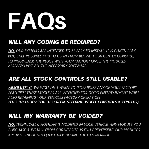 Navisir carplay module FAQs